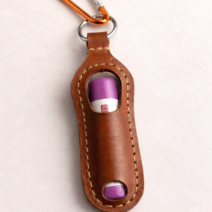 Leather Lip Balm Holder