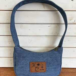 Upcycle Denim Baguette Bag
