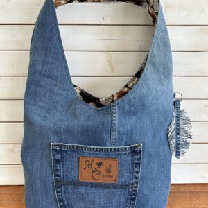 Upcycle Denim Hobo Bag
