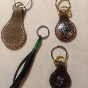 Leather keychain