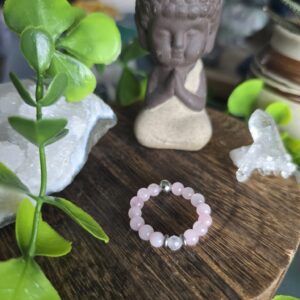 Rose & Clear Quartz RIng