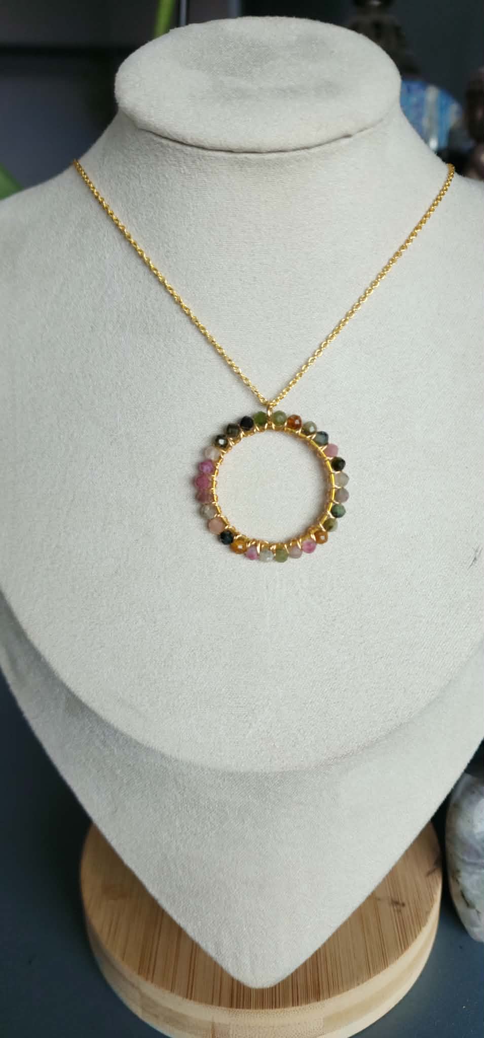 Rainbow Tourmaline necklace