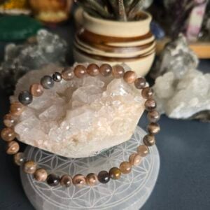 6mm Multi Coloured Moonstone Bracelet