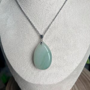Mint Jade Teardrop Pendant